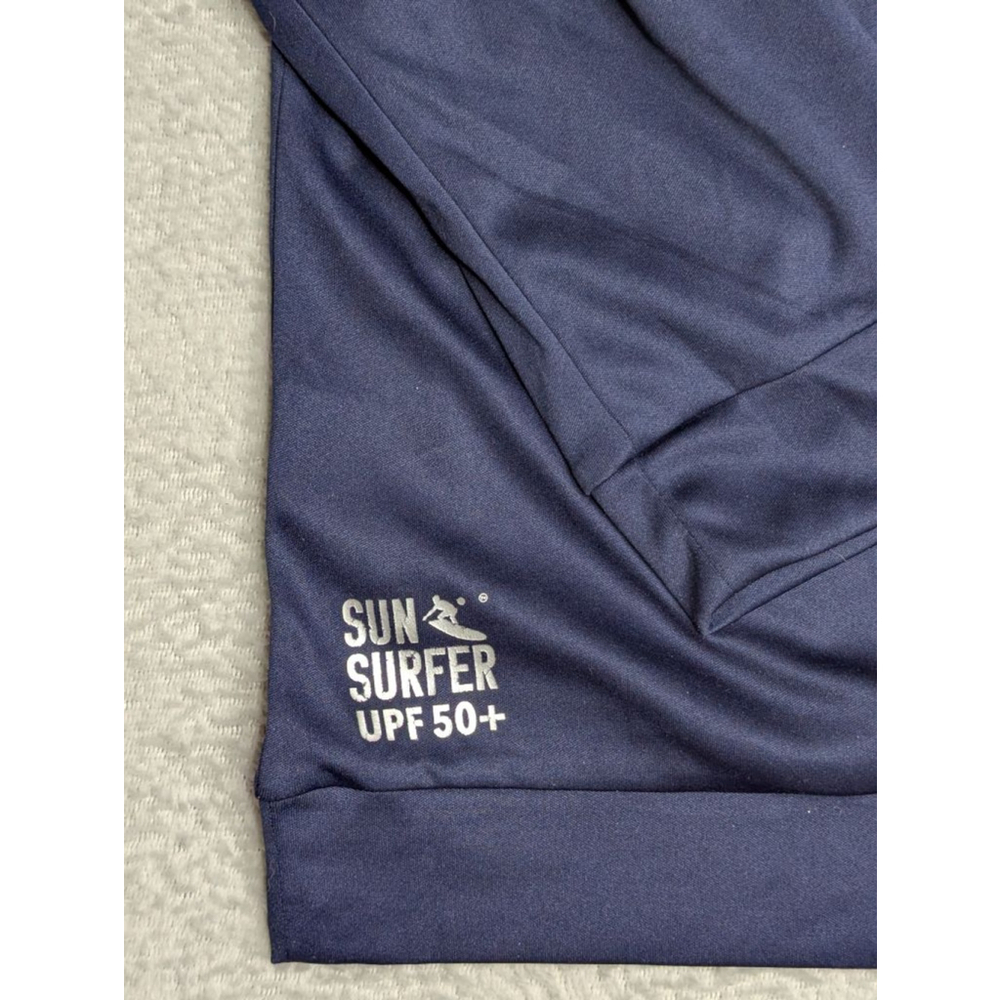 Men's SUN SURFER Navy Blue Hoodie L UV Protection - Picture 6 of 11